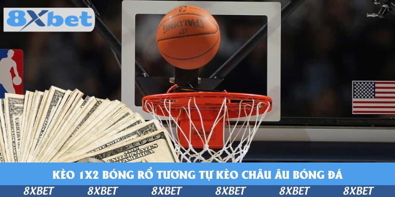 Kèo 1×2 bóng rổ tương tự kèo châu Âu bóng đá